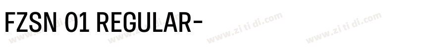 FZSN 01 Regular字体转换 FZSN 01 Regular字体转换